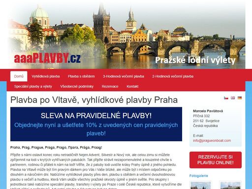 plavba po vltavě, vyhlídkové plavby praha