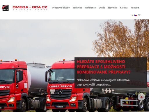 omega servis holding a.s. zajišťuje bezpečnou přepravu kapalných chemikálií a sypkých hmot s možností kombinované přepravy.