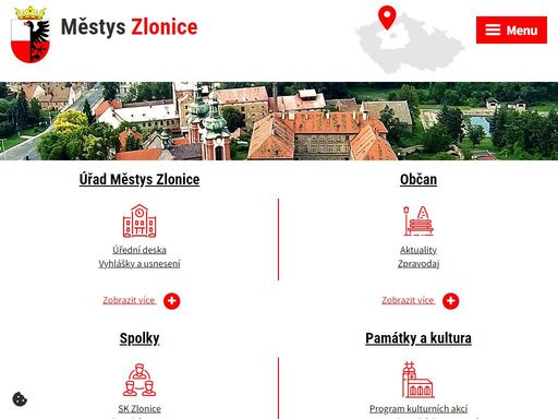 oficiální stránky městys zlonice