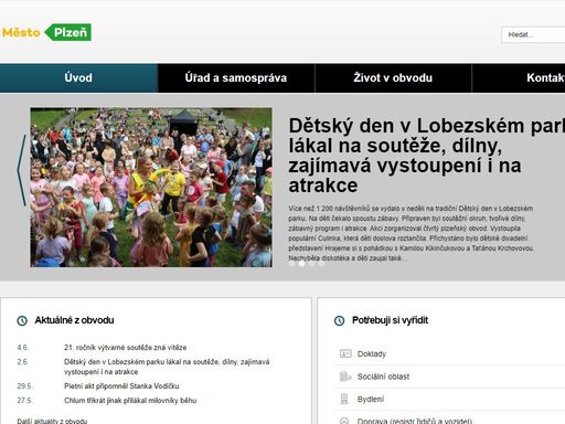 portál městského obvodu plzeň 4