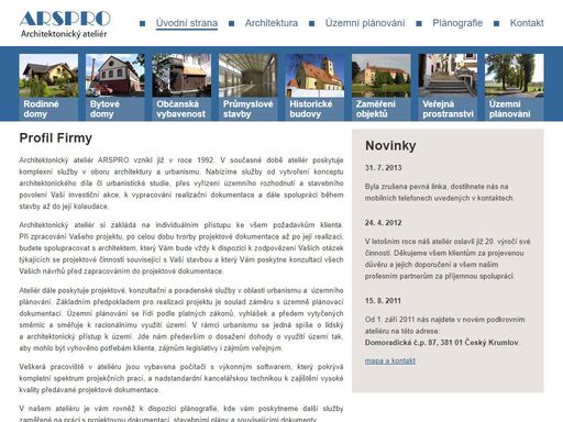arspro - architektonický ateliér český krumlov