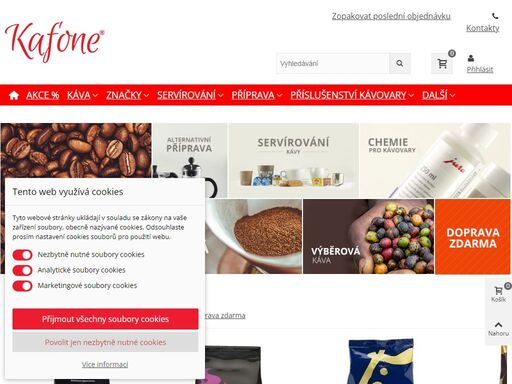 milujeme kávu a proto ji prodáváme! v online obchodě kafone.cz naleznete kávy více jak 40ti značek z celého světa. máme více jak 20 tun kávy připraveno k okamžité expedici.