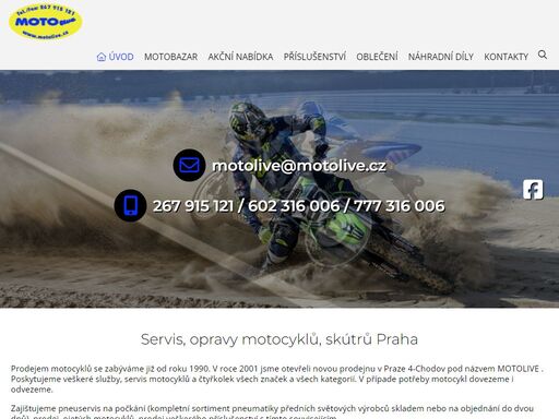 pneuservis, diagnostika motocyklů, motobazar, motocyklové doplňky, příslušenství praha 4, motolive