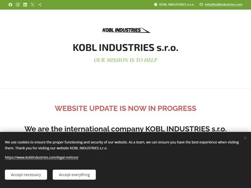 kobl industries s.r.o. | our mission is to help