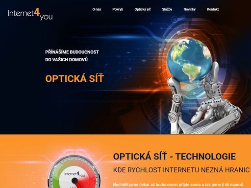 internet4you, spol. s r.o., internetové připojení optickým kabelem