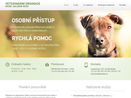 veterinární ordinace frýdek-místek - mvdr. dalibor ress.