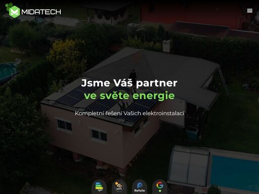 jsme plzeňská firma, která dodává kompletní elektroinstalace na klíč. děláme také fotovoltaiky a loxone chytré řízení domácností.