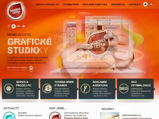 servis a opravy počítačů u vás doma (ve firmě), prodej nového hardware, tvroba www, redakční systémy, eshopy.