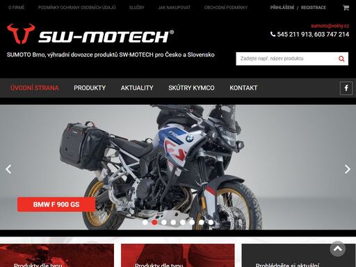 specializovaný e-shop příslušenství sw-motech, řetězů regina, chráničů barkbusters