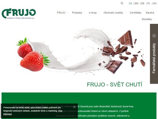 výroba potravinářských komponentů pro různá odvětví potravinářského průmyslu. profesionální přístup, moderní trendy a technologie, flexibilní servis.