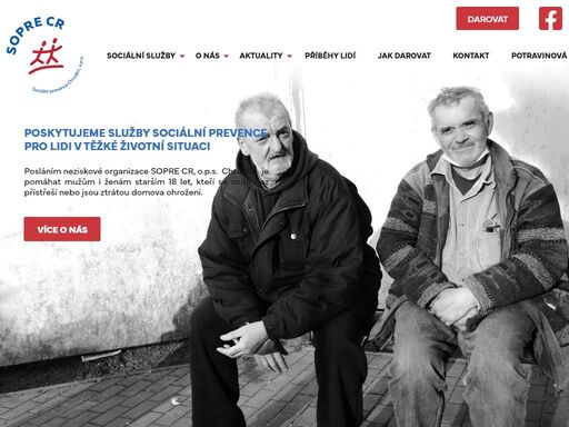 poskytujeme služby sociální prevence pro lidi v těžké životní situaci