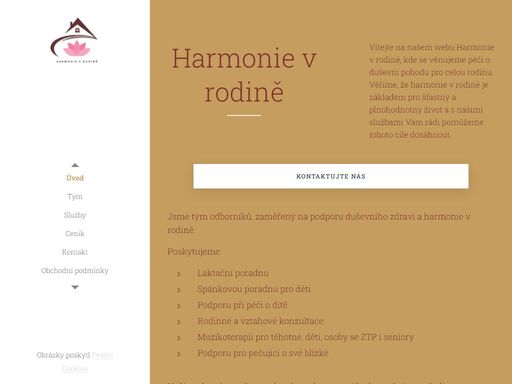 vítejte na našem webu harmonie v rodině, kde se věnujeme péči o duševní pohodu pro celou rodinu. věříme, že harmonie v rodině je základem pro šťastný a plnohodnotný život a s našimi službami vám rádi pomůžeme tohoto cíle dosáhnout.