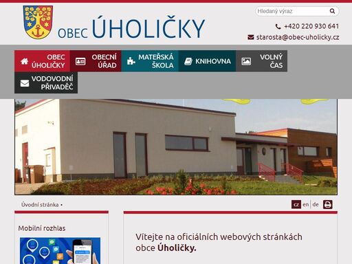 oficiální stránky obce úholičky