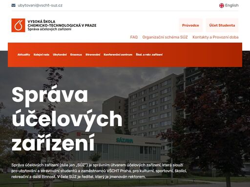 všcht - vysoká škola chemicko-technologická v praze - súz