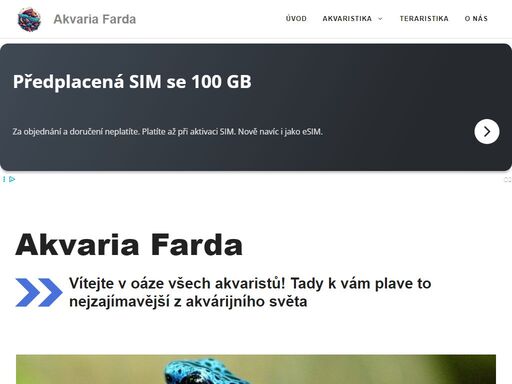 objevte akváriafarda.cz – online ráj pro akvaristy a teraristy! široký výběr akvárií, terárií a příslušenství za skvělé ceny. vše pro vaše vodní i suchozemské mazlíčky