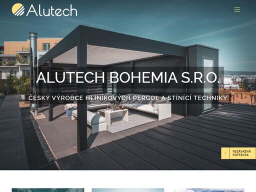 alutech bohemia - výrobce prvků solární ochrany a hliníkových systémů