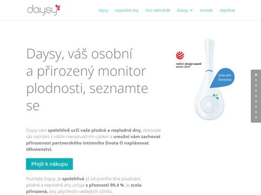 využijte daysy jako monitor plodnosti ke spolehlivému a přirozenému plánování vašeho partnerského intimního života. vyzkoušejte daysy ještě dnes!
