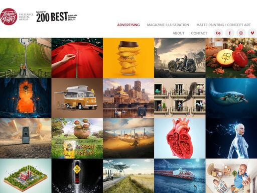freelance digital artist specializing in cgi, matte painting, retouching, postproduction and illustration.