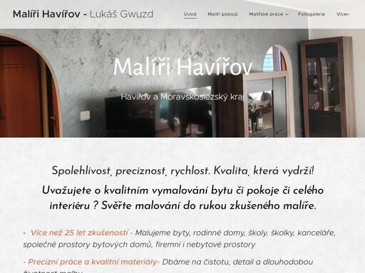 malíři havířov. jsem malíř z havířova. pro zákazníky z havířova a z moravskoslezského kraje zajistím jako malíř malířské práce, vymalování pokojů a služby malíře.
