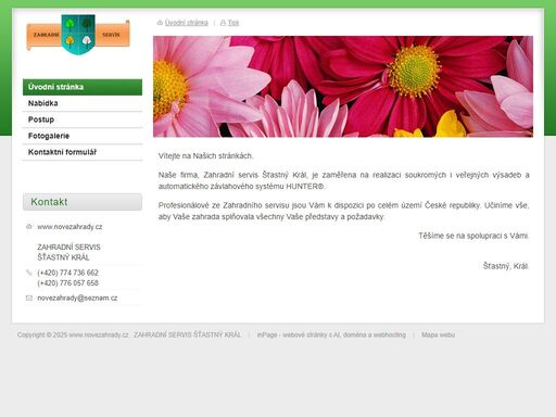 návrhy a realizace zahrad.