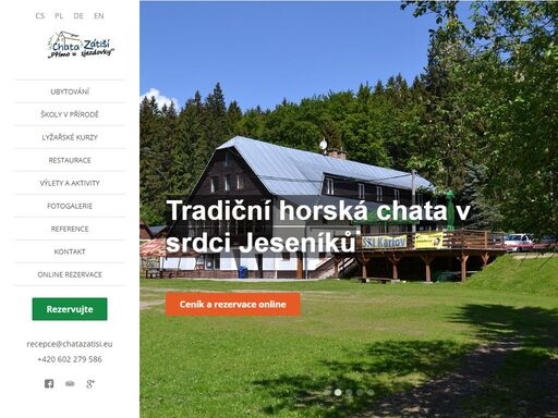 horská chata nabízí levné ubytování v obci malá morávka - karlov pod pradědem a restaurací přímo u  sedačkové lanovky a sjezdovky ski areálu klobouk