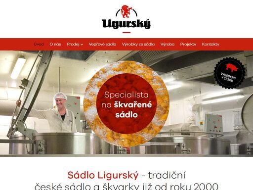 sádlo ligurský - tradiční české sádlo a škvarky již od roku 2000