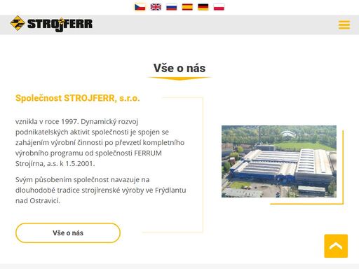 strojferr - důlní a strojní výroba - specializujeme se na pokročilou strojní a důlní výrobu