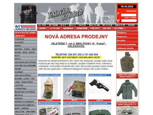 www.m1armyshop.cz