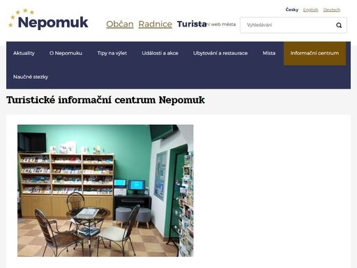 oficiální online prezentace města nepomuk, rodiště svatého jana nepomuckého a městského úřadu v nepomuku v plzeňském kraji, plzeň-jih.
