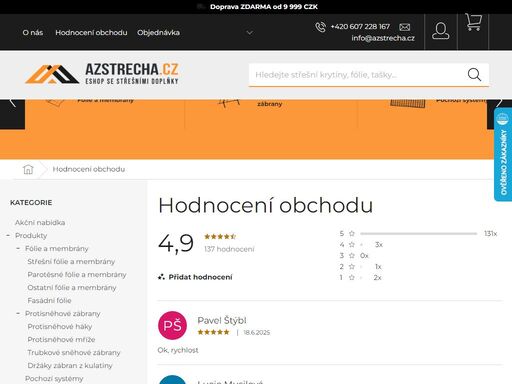 ?vše pro střechy! - kvalitní střešní fólie, parotěsné fólie, pásky, proti sněhové zábrany pro každou střechu. rychlé dodání, výhodné ceny a poradenství – azstrecha.cz
