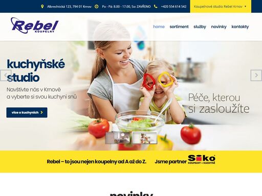 partner siko koupelny & kuchyně. vzorové koupelny v nejmodernějších trendech na ploše přes 700 m2, kuchyňské studio, kompletní sortiment voda, topení, plyn.