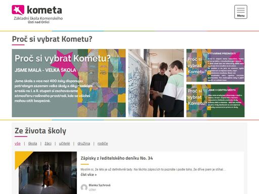 základní škola komenského - ústí nad orlicí