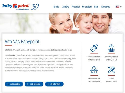 distribuce dětského sortimentu značek joie, nuna, besafe, tfk, emmaljunga, lassig, baby ring, voksi, mon peri a graco.