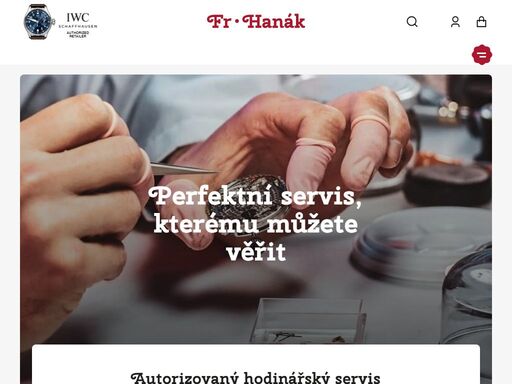 perfektní servis, kterému můžete věřit, fr. hanák - hodinky & klenoty