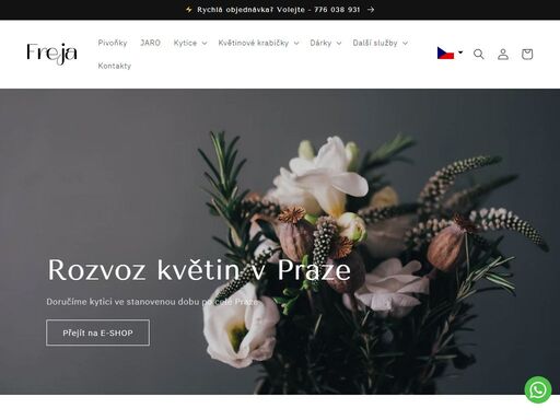 rozvoz květin po praze a okolí. online květinářství. objednávat květiny online můžete nonstop, nebo navštivte naše pobočky v praze.