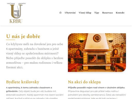 chcete na dovolené na jižní moravě jen pro sebe apartmány, zahradu s bazénem plus vinný sklep? nebo přijeďte jen do sklípku na firemní či rodinnou akci.