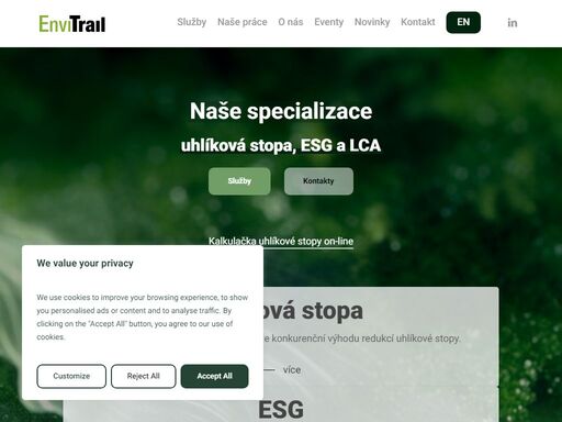 esg, uhlíkový audit, lca nebo uhlíková stopa. první v čr s certifikaci tüv nord pro výpočet uhlíkové stopy.