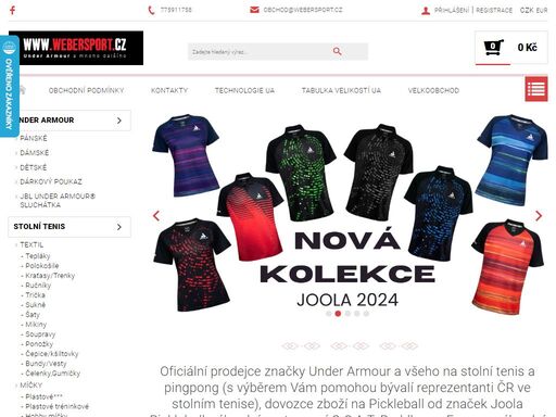 homepage. oficiální prodejce značky under armour a všeho na stolní tenis a pingpong (s výběrem vám pomohou bývalí reprezentanti čr ve stolním tenise), dovozce zboží na pickleball od značek joola pickleball, výhradní zastoupení g.o.a.t. paddle pro evropu , výhradní zástupce robotů na stolní tenis power pong, oficiální…