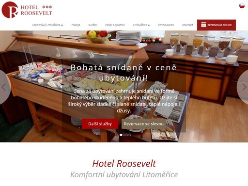 hotel roosevelt nabízí ubytování v litoměřicích, pouze pár minut od centra města. hotel litoměřice poskytuje i parkování, wi-fi a snídaně zdarma.