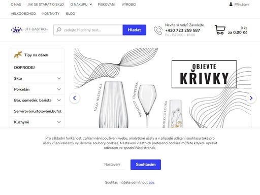 skleniček máme faaakt hodně..ale nejen střepy přinášejí štěstí, máme i kvalitní porcelán, příbory, kuchyňské vybavení, cukrářské a barmanské potřeby, vybavení pro pizzerie, jídelny a restaurace. to vše a mnohem více na našem eshopu za skvělé ceny. 