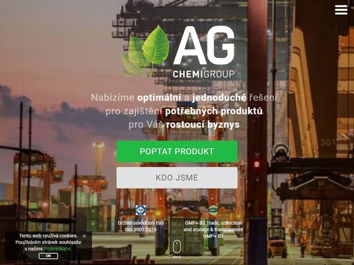 the czech company ag chemi group ltd was established in 1994, and has been successfully importing and exporting chemical raw materials since then. we currently represent several major manufacturers of chemical raw materials in north and south american, european, and african markets. our years of experience enable us to address the complex needs of our partners quickly and efficiently.
