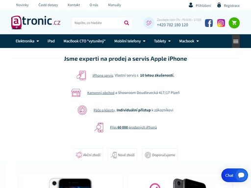 hledáte kvalitní a rychlý servis pro váš mobilní telefon, nebo sháníte zcela nový telefon za nejlepší možné ceny ? navštivte náš eshop atronic.cz. jsme specialisté na prodej a servis apple iphone.