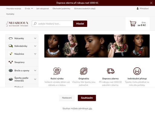 objevte krásu ručně vyráběných autorských šperků! náš eshop nabízí unikátní šperky. doprava nad 1000 kč zdarma!