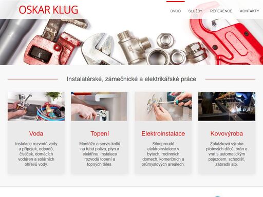 kompletní instalatérské, zámečnické a elektrikářské práce.