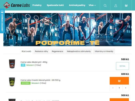 carne labs výrobce a distributor sportovní a doplňkové výživy: proteiny, kreatiny, aminokyseliny, spalovače, anabolizéry, vitamíny. on-line nákup doplňků stravy a sportovní výživy.