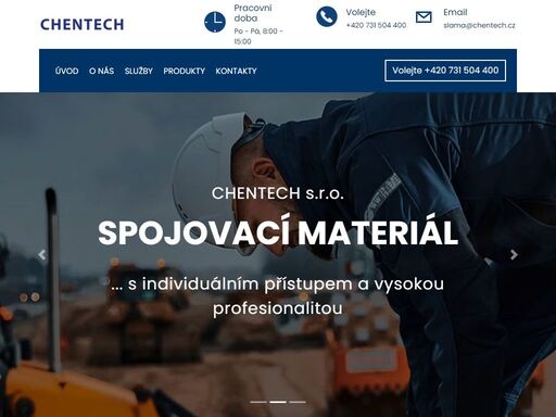  jsme dodavatel pro výrobní a stavební průmysl s individuálním přístupem a působením
