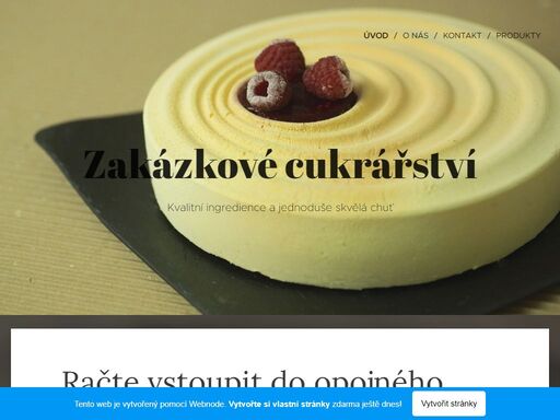 račte vstoupit do opojného světa cukrářství