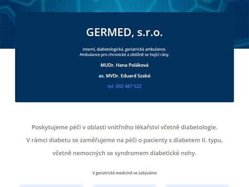 pardubická ambulance pro chronické a obtížně se hojící rány. germed s.r.o.