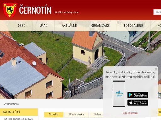 obec černotín