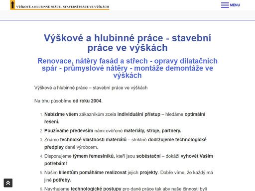 výškové a hlubinné práce - stavební práce ve výškách náchod trutnov hradec pardubice brno olomouc čištění mytí nátěry renovace fasád střech